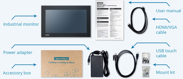 Advantech FPM-200 Industrial Monitors Advantech FPM-200 Industrial Monitors